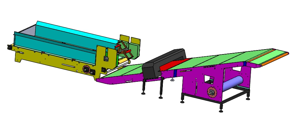 Dough Feed Arrangement with Metal Detector